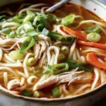 Aromatic Ginger Scallion Chicken Noodle Soup