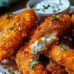 Buffalo Chicken Mozzarella Sticks