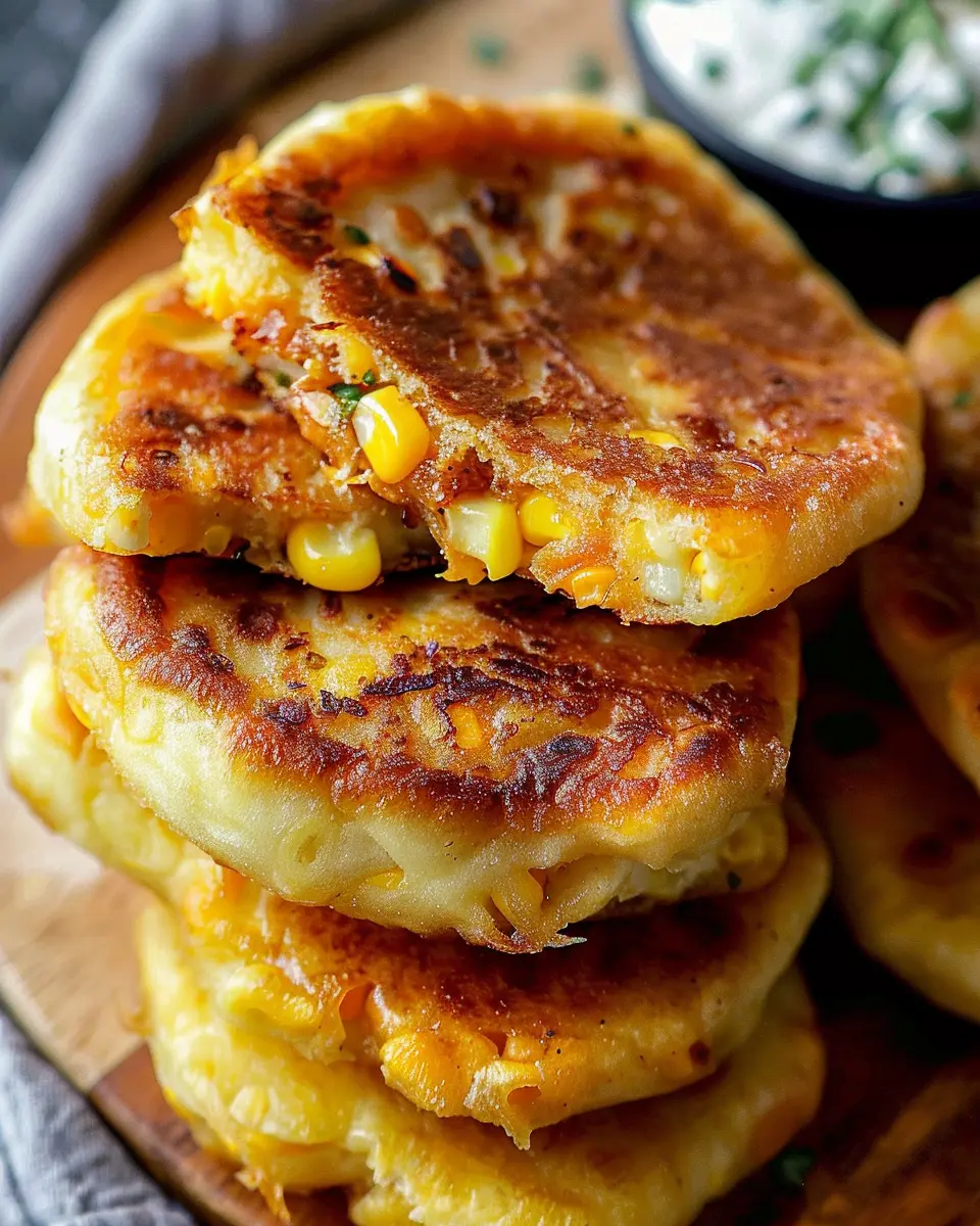 Venezuelan Sweet Corn Cachapas: Easy Recipe with Turkey Bacon