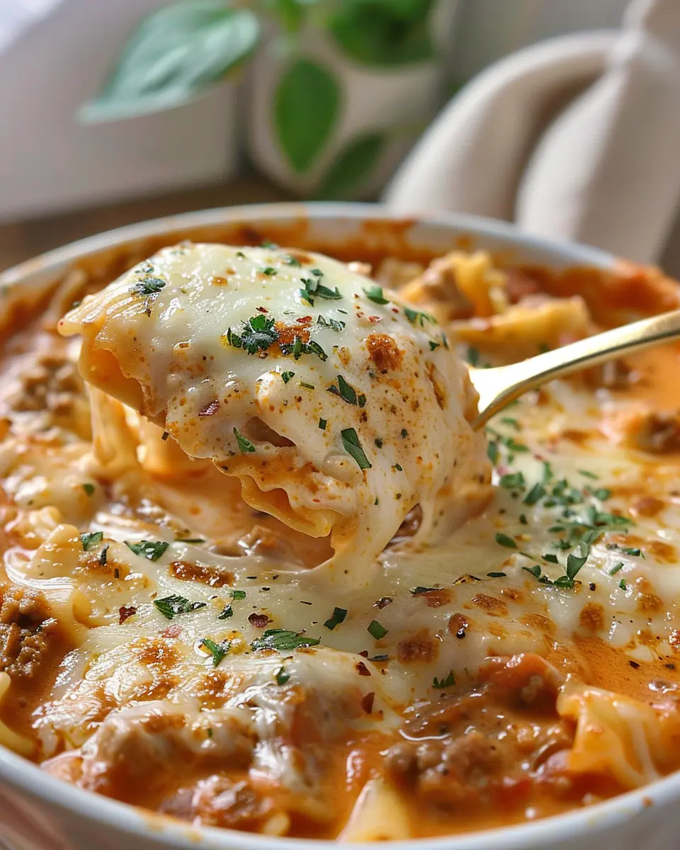 Creamy Lasagna Soup