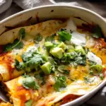Creamy White Chicken Poblano Enchiladas