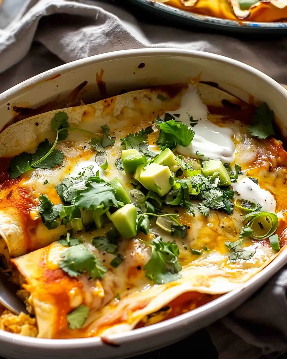 Creamy White Chicken Poblano Enchiladas