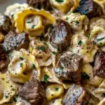 Cracked Garlic Steak Tortellini