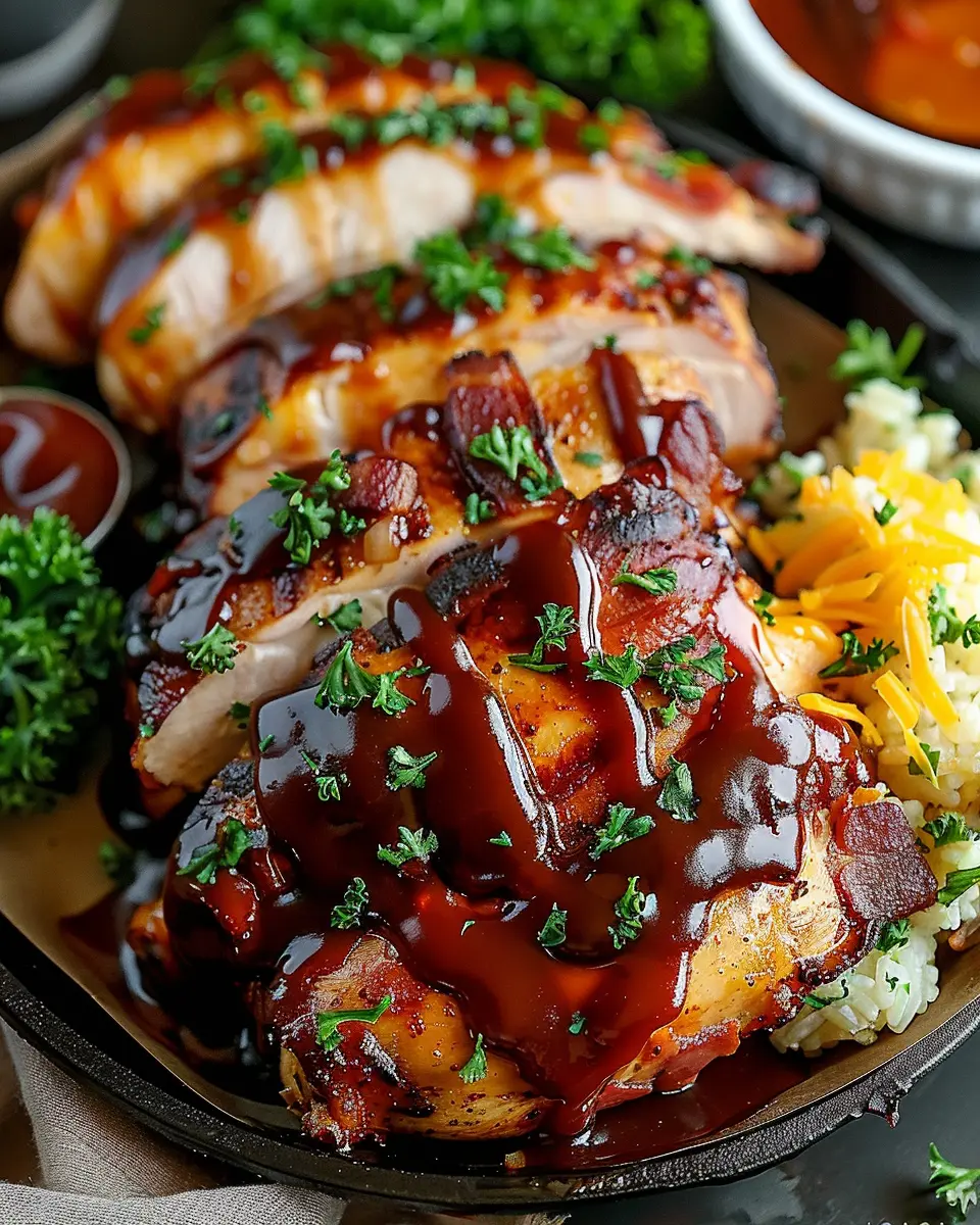 Cowboy BBQ Turkey Bacon Cheddar Chicken: A Juicy Delight