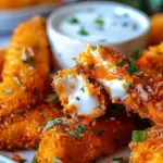 Buffalo Chicken Mozzarella Sticks