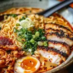 Creamy Garlic Chicken Ramen