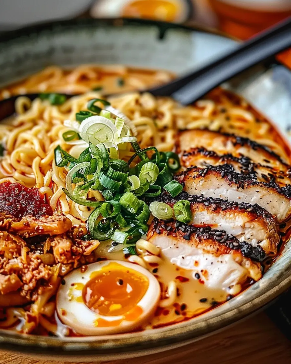 Creamy Garlic Chicken Ramen: A Cozy, Indulgent Meal at Home