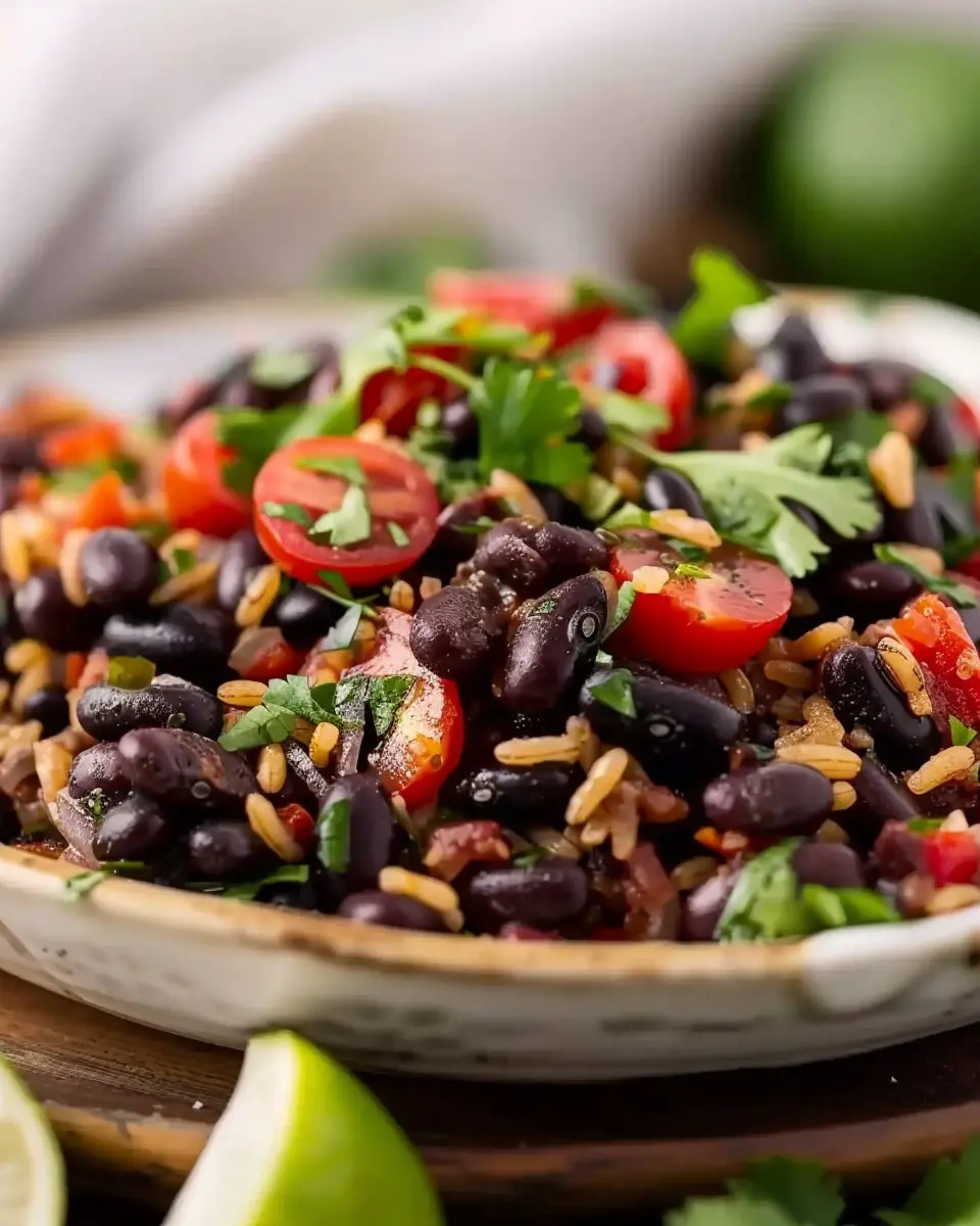 Hearty Black Beans with Turkey Bacon for a Flavorful Meal