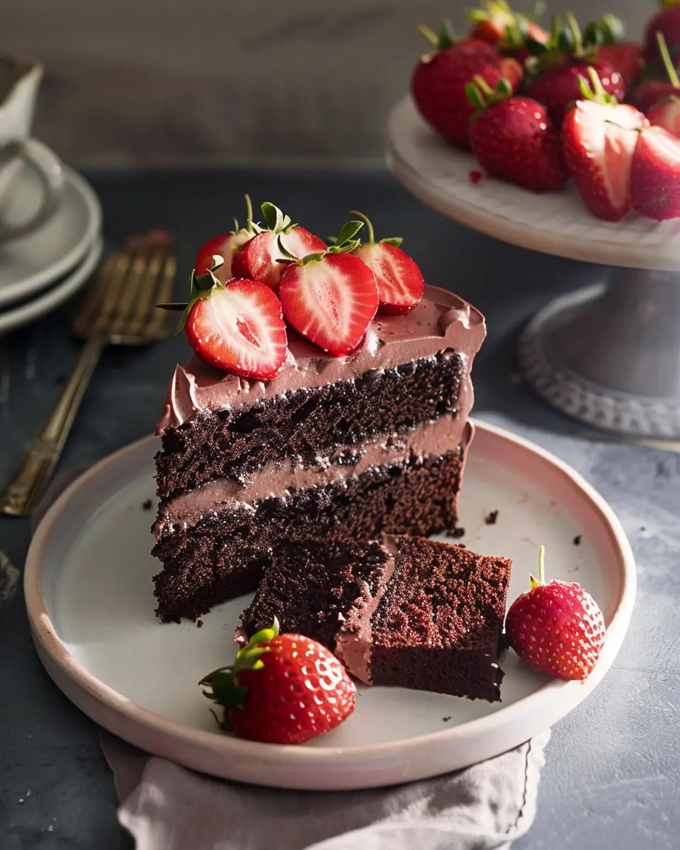 Strawberry Chocolate Cake