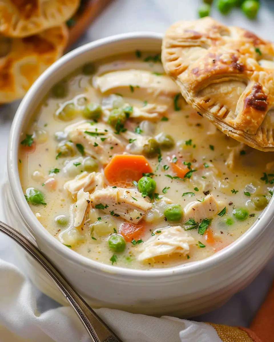 Chicken Pot Pie Soup: Easy Comfort Food with Turkey Bacon Twist