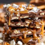 Salted caramel pretzel bark