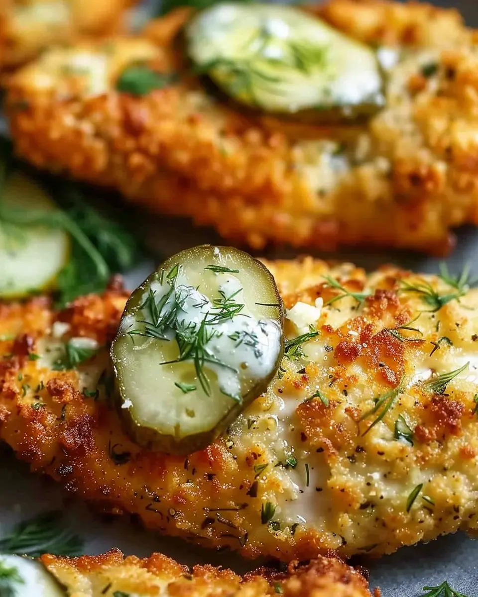 Crispy Dill Pickle Parmesan Chicken for a Flavorful Dinner