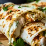 Cheesy Garlic Chicken Wraps