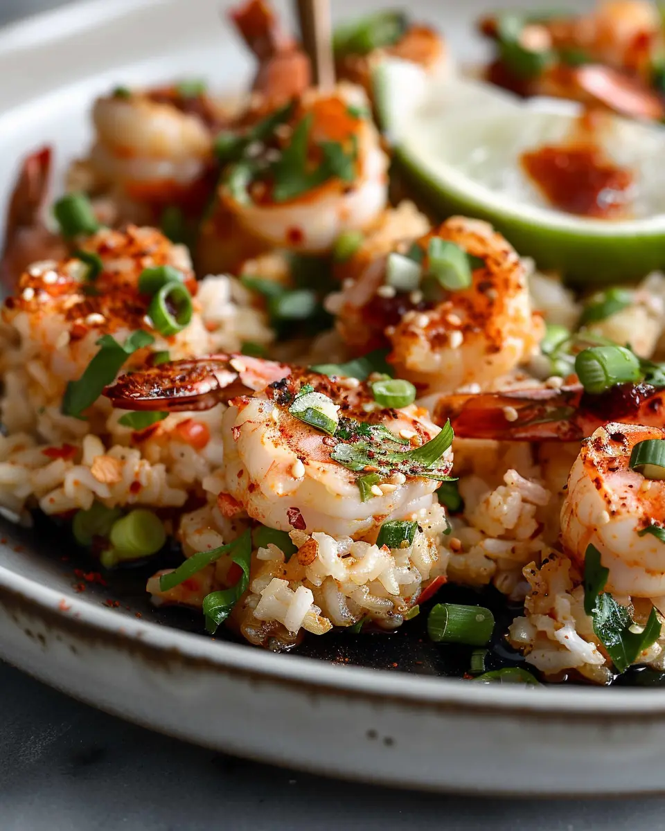 Crispy Rice with Spicy Shrimp Salad: A Flavorful Homemade Delight