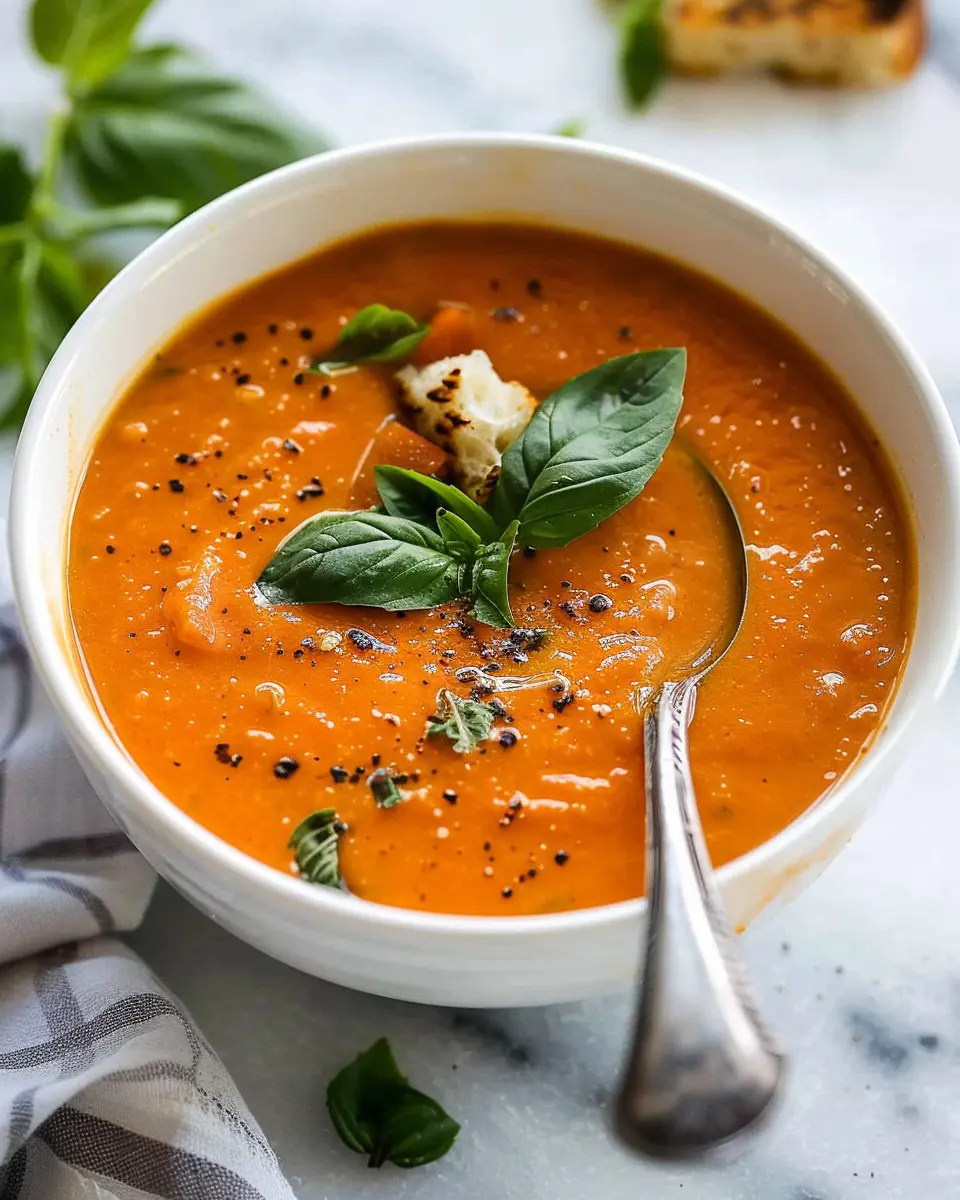 Creamy Tomato Basil Soup: The Best Homemade Comfort Recipe