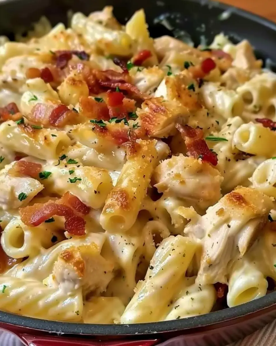 Chicken Bacon Ranch Pasta: An Easy &amp; Indulgent Comfort Dish