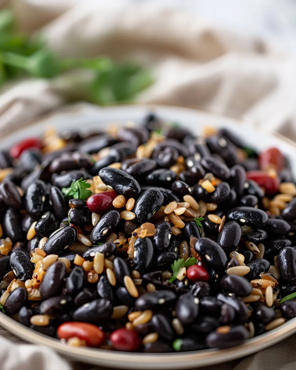 Hearty Black Beans with Turkey Bacon: A Comforting Delight