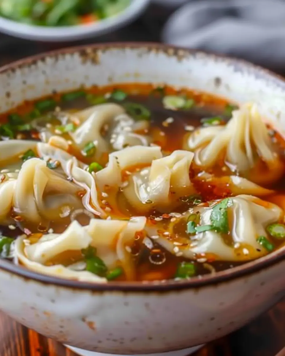 Potsticker Soup: Easy Comfort Food with Turkey Bacon and Chicken Ham