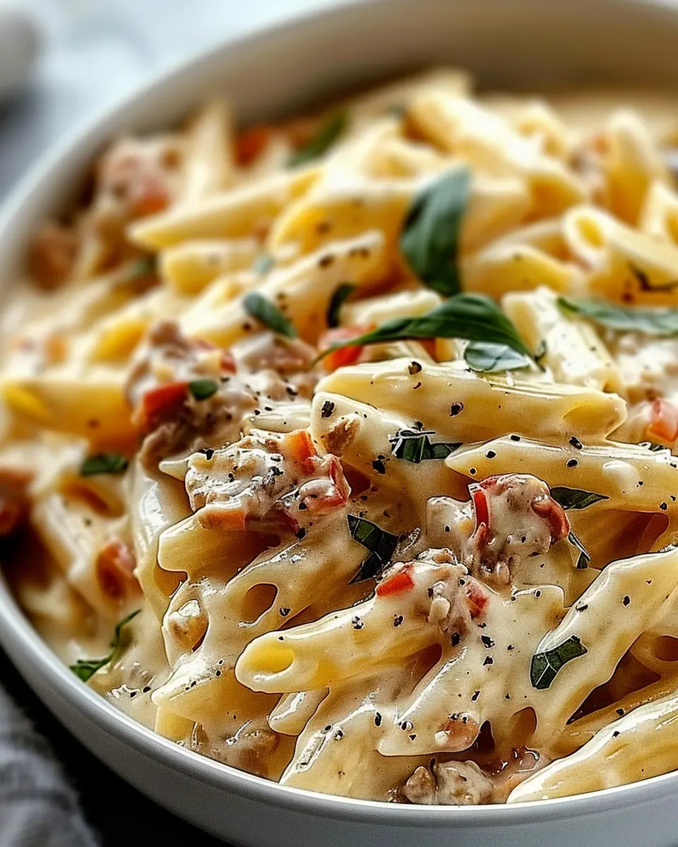 Creamy Rotel Pasta with Turkey Bacon for a Comforting Dinner