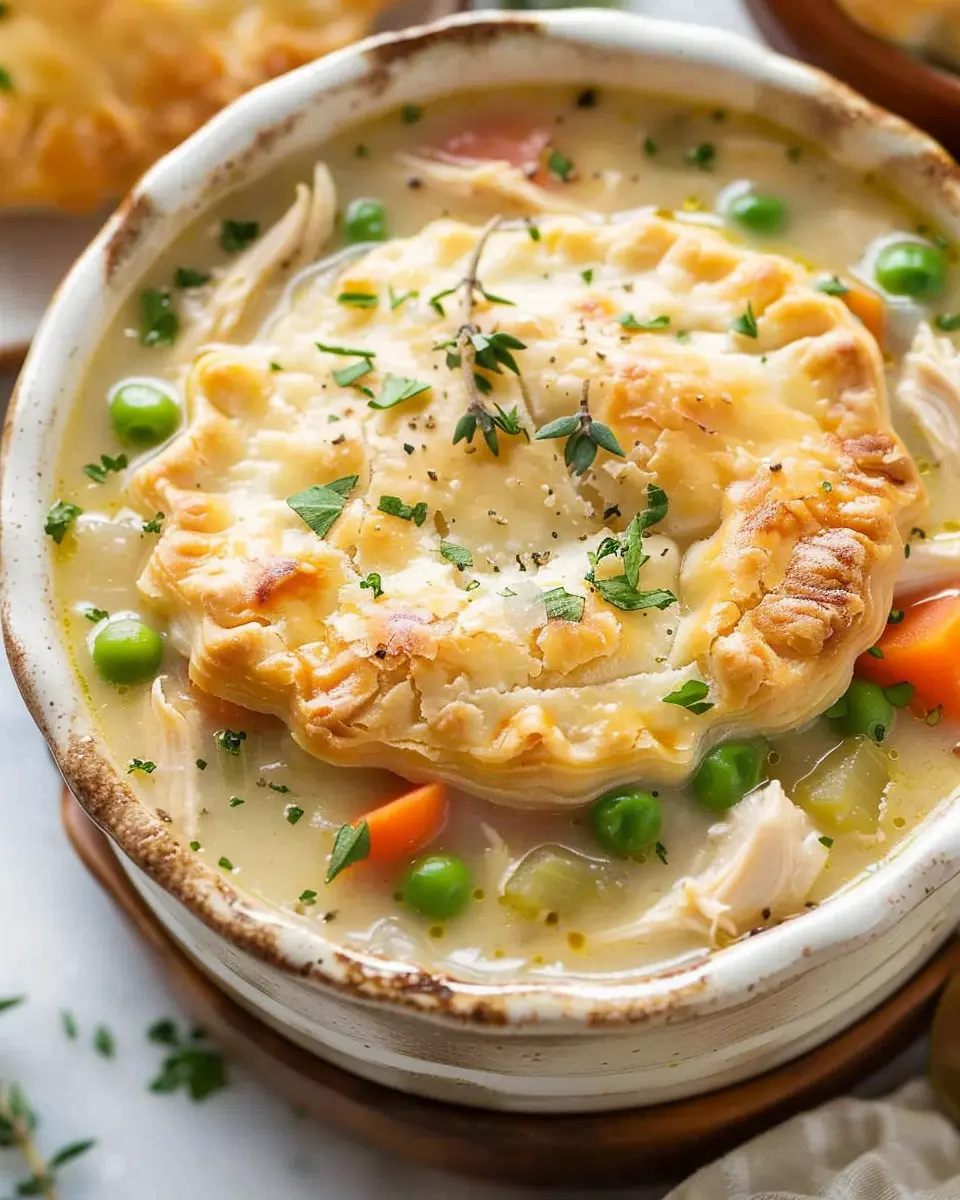 Chicken Pot Pie Soup: Easy Comfort Food with Turkey Bacon Delight