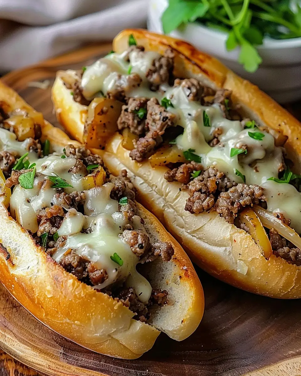 Ground Beef Philly Cheesesteaks: Easy, Indulgent Homemade Delight