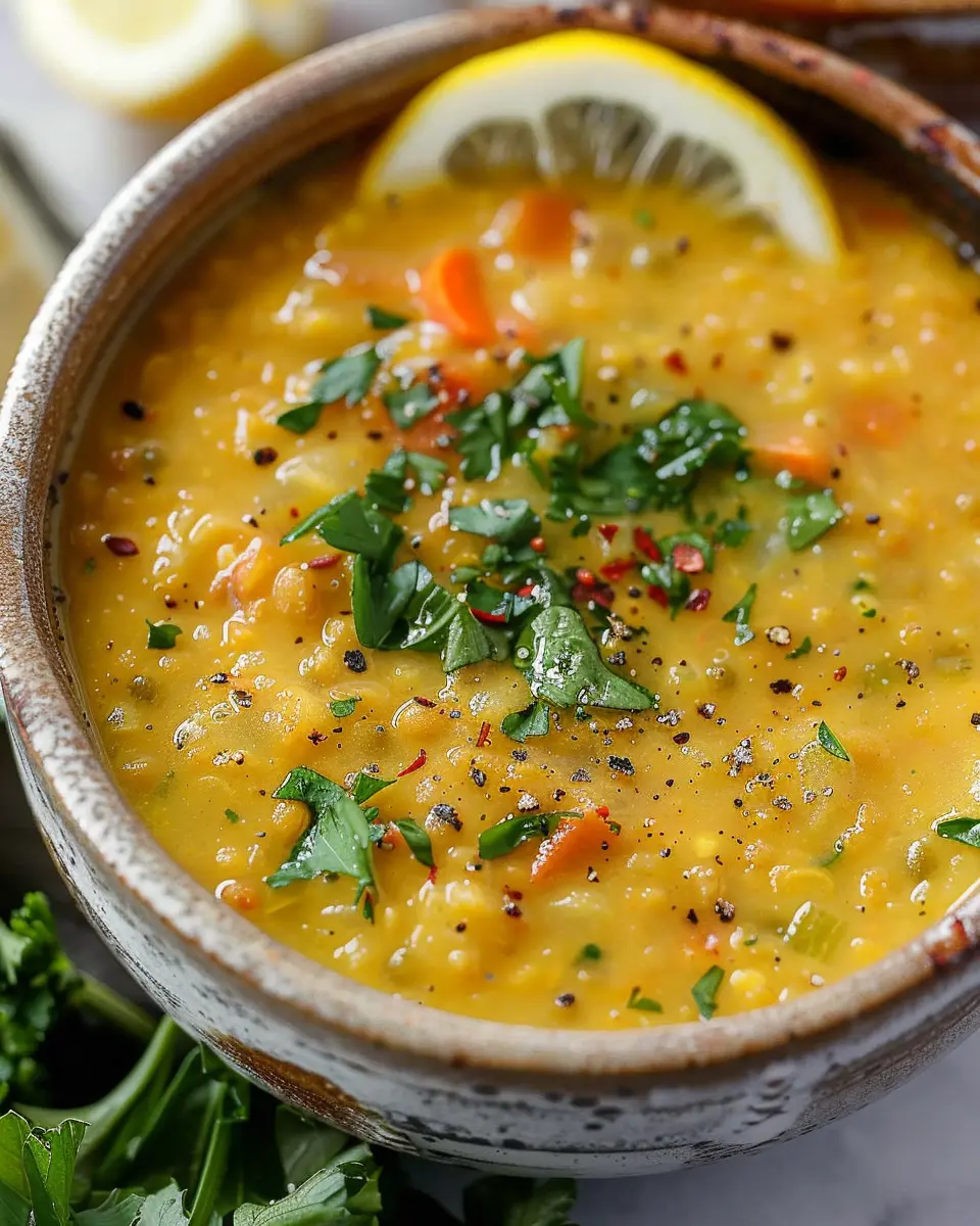 Lemon Lentil Soup: A Comforting and Healthy Delight