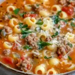 Parmesan Italian Sausage Ditalini Soup