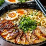 Creamy Garlic Chicken Ramen