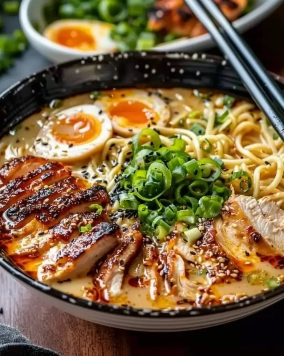 Creamy Garlic Chicken Ramen: A Comforting Indulgence at Home