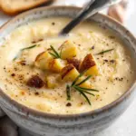 CREAMY ROASTED GARLIC POTATO SOUP
