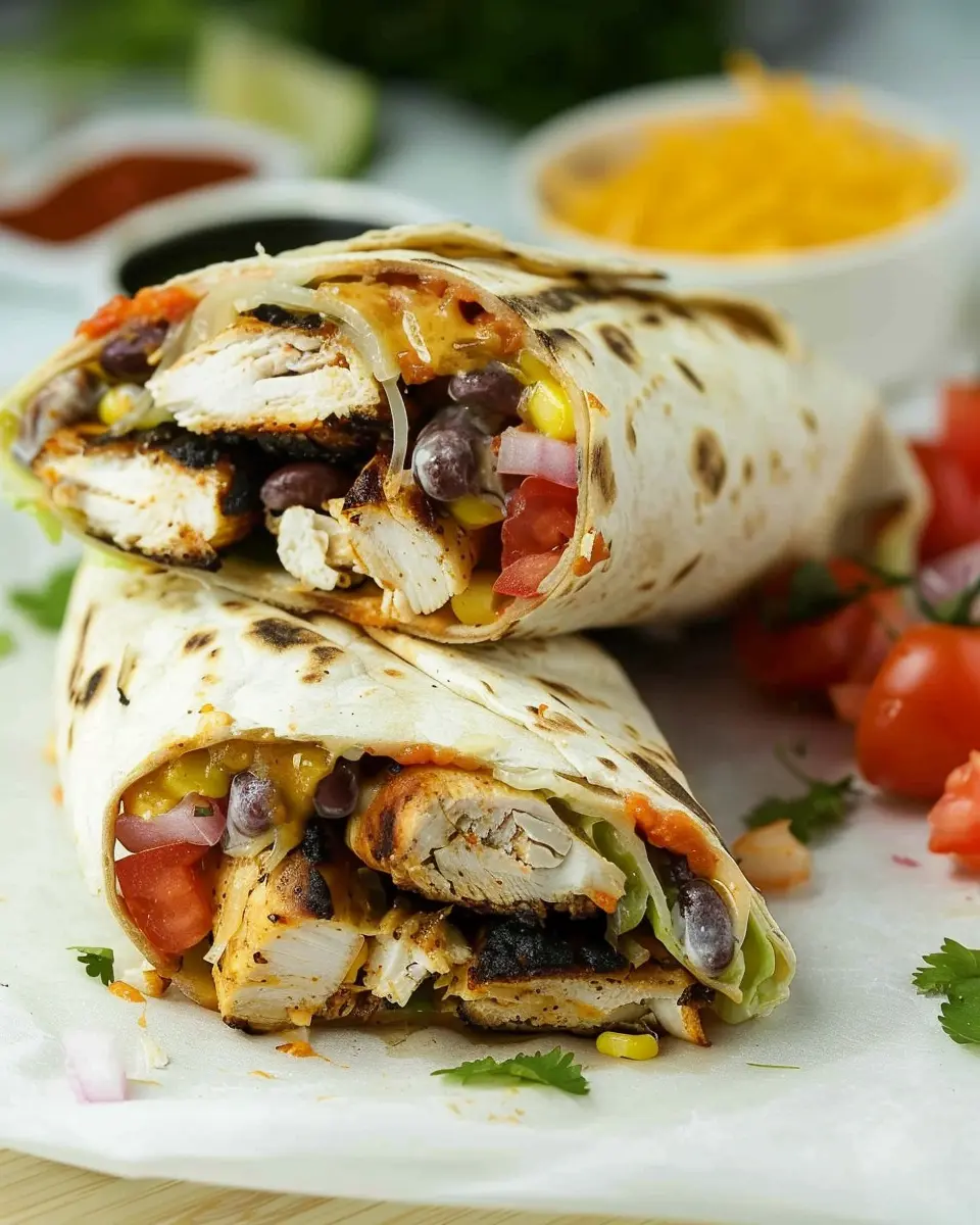 Chipotle Ranch Grilled Chicken Burrito