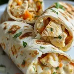 Cheesy Chicken Garlic Wraps