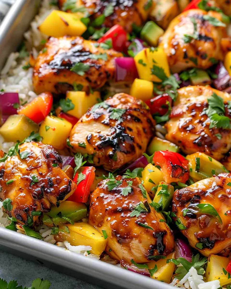 Hawaiian Chicken Sheet Pan