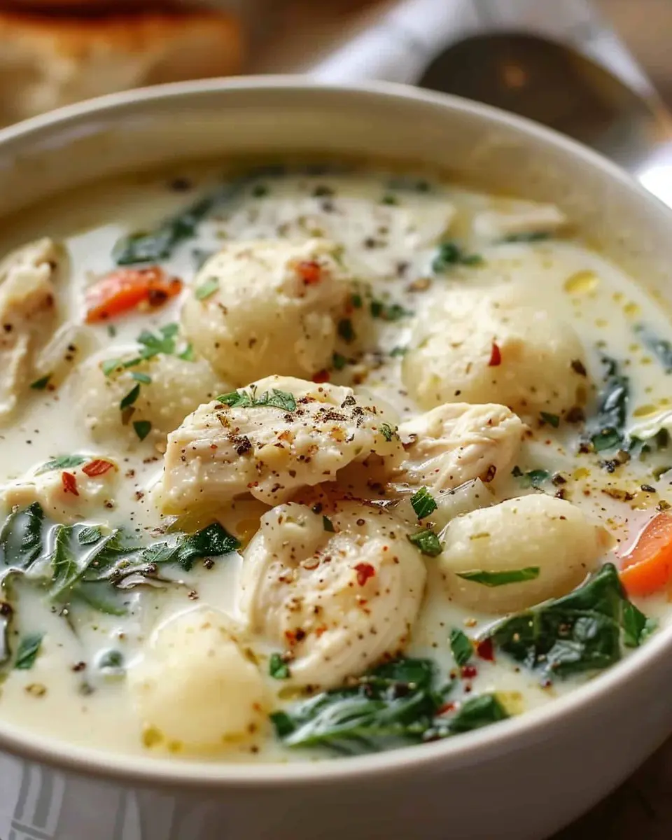 Olive Garden Chicken Gnocchi Soup