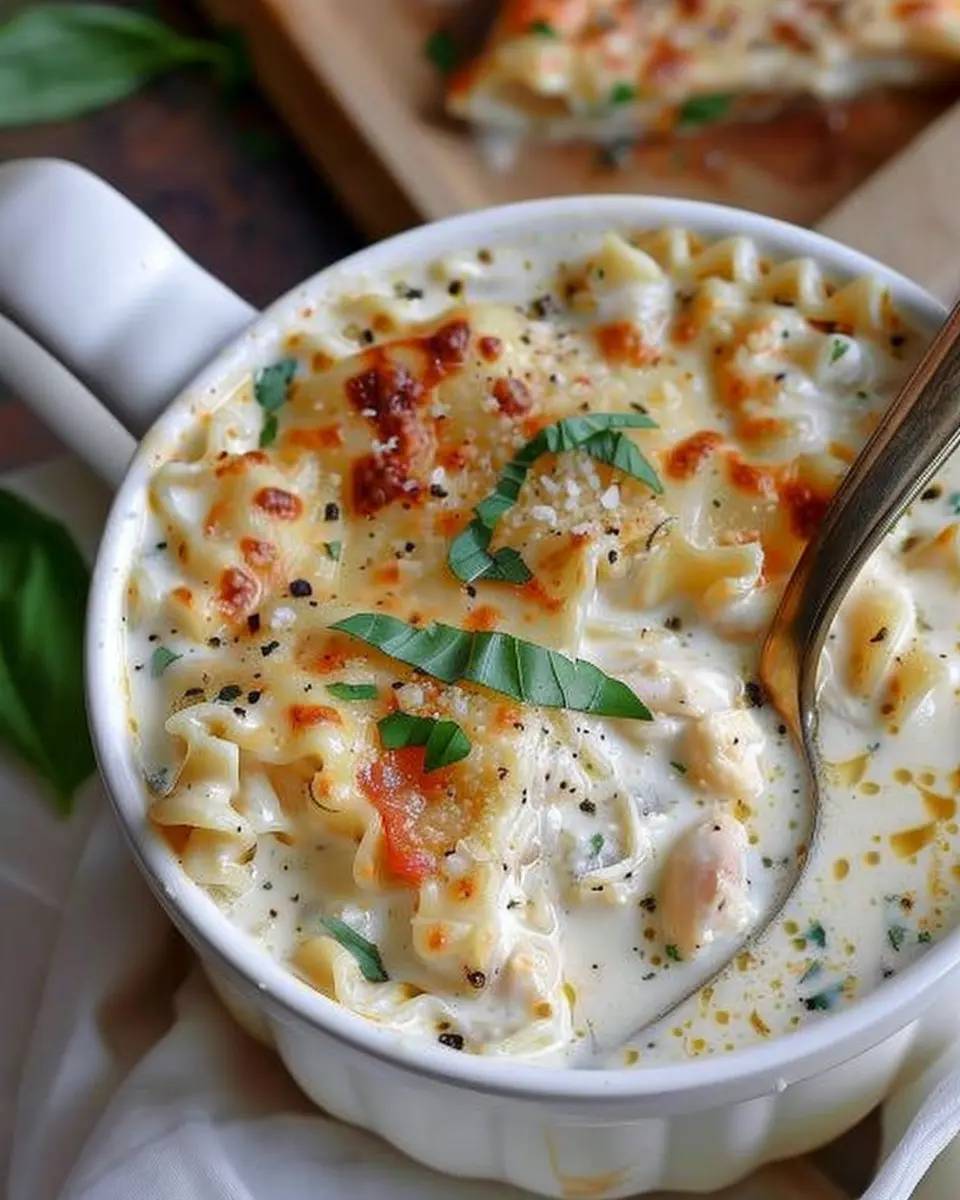 Creamy Chicken Lasagna Soup: A Cozy, Indulgent Recipe Delight