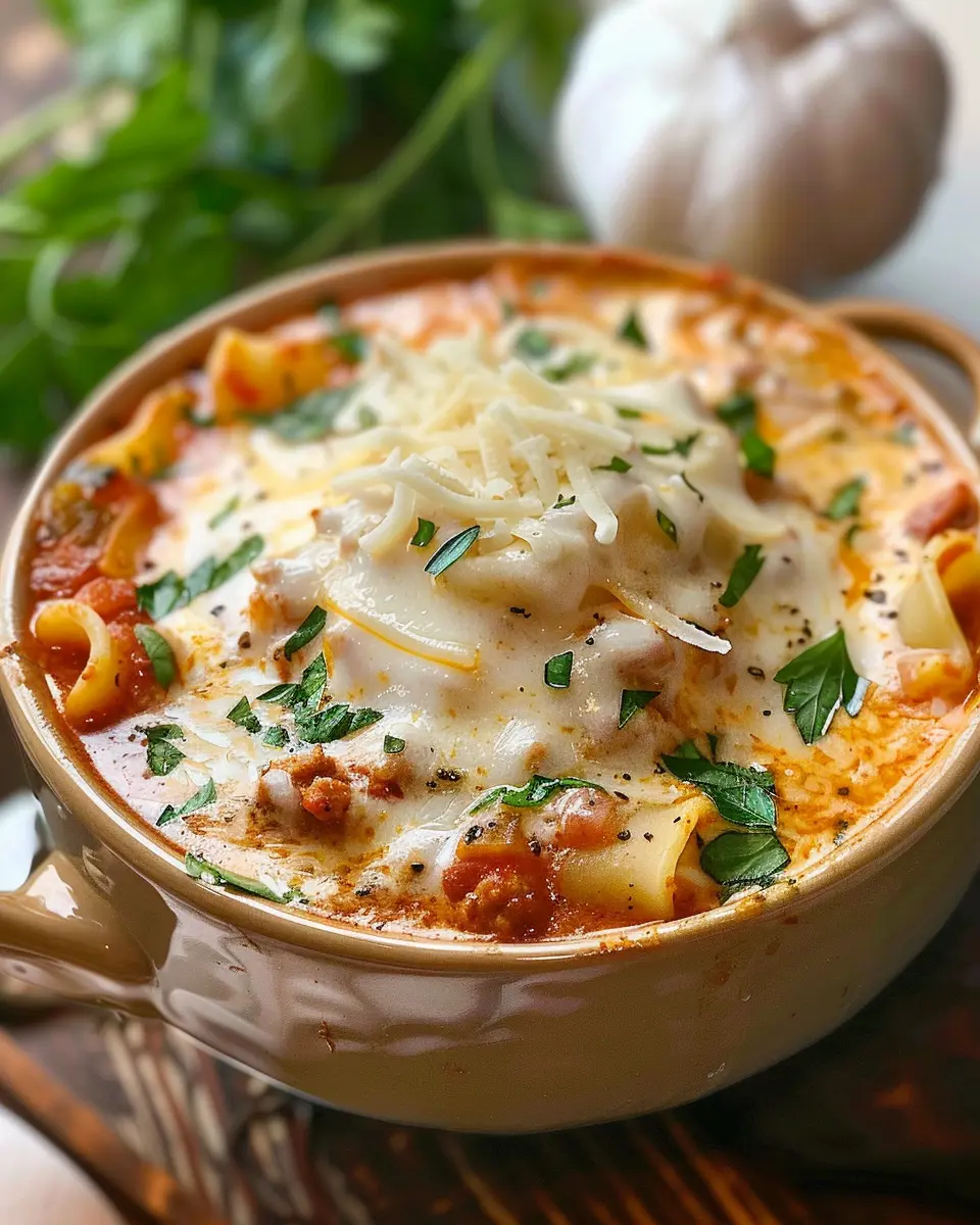 Creamy Lasagna Soup