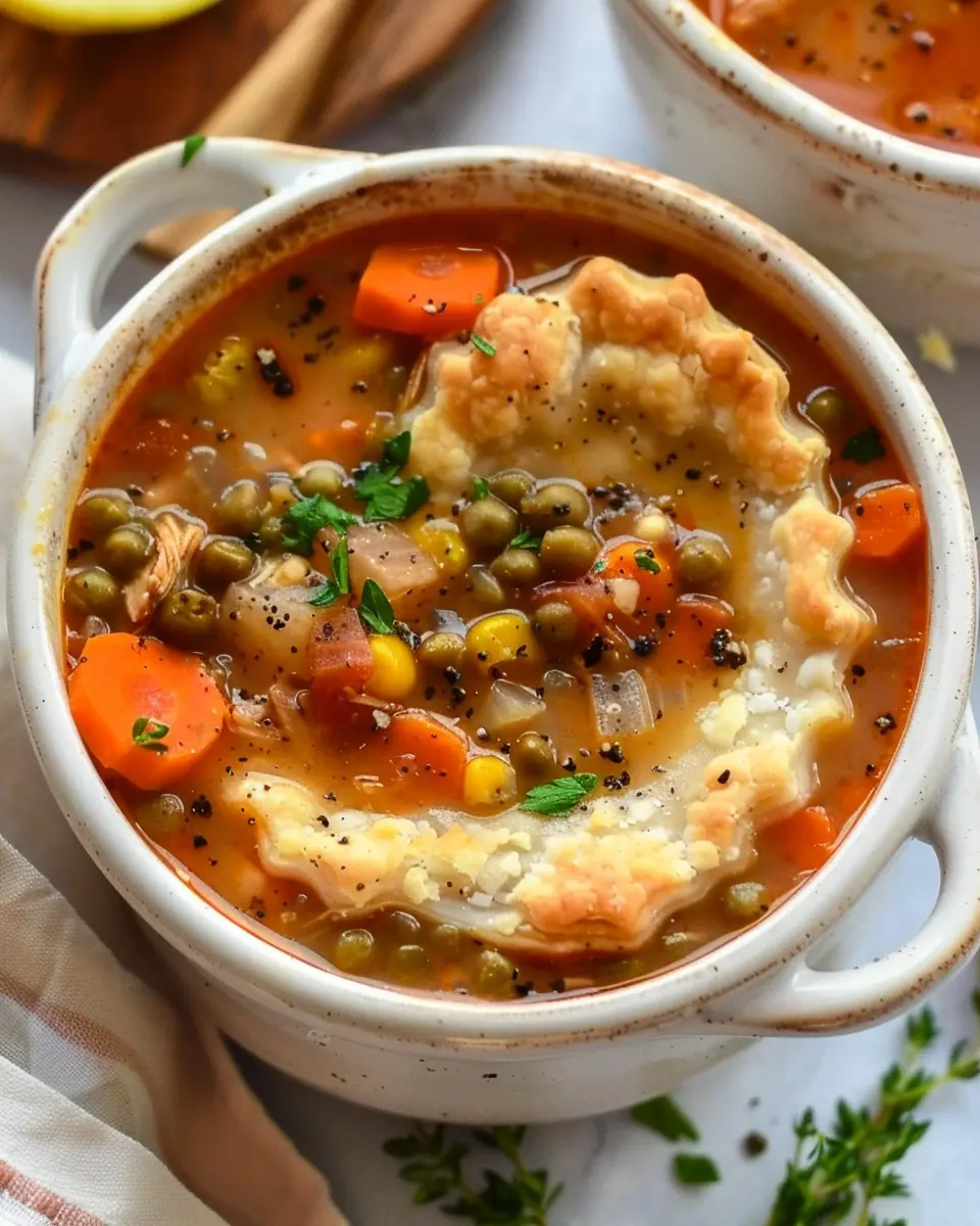 Chicken Pot Pie Soup Recipe: Easy Comfort Food with Turkey Bacon