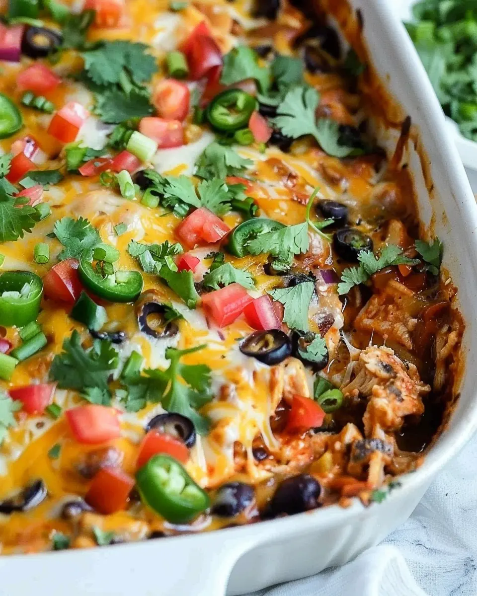 Chicken Burrito Casserole