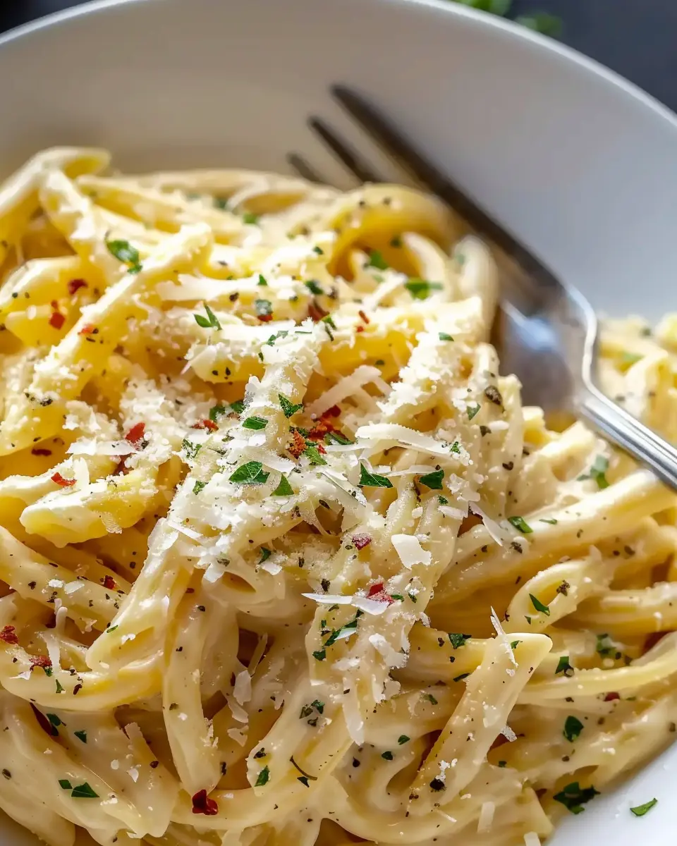 One Pot Creamy Garlic Pasta