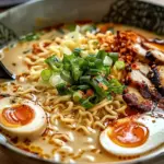 Creamy Garlic Chicken Ramen