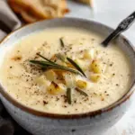 CREAMY ROASTED GARLIC POTATO SOUP
